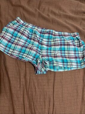 Aeropostale Plaid pajama shorts